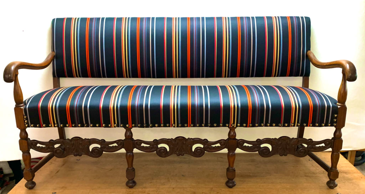 Ompolstring af sofa i Paul Smith stof nær Nørre Aaby